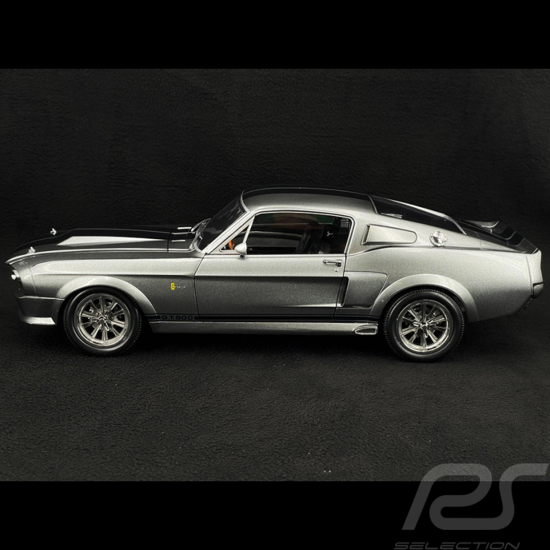 Ford Mustang Shelby GT500 Eleanor Coupé 1967 Grau Metallic / Schwarz 1/12 KK-Scale KKDC120171