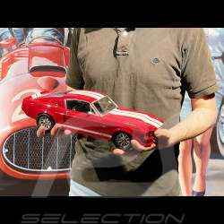 Ford Mustang Shelby GT500 Eleanor Coupé 1967 Rot / Weiß 1/12 KK-Scale KKDC120173