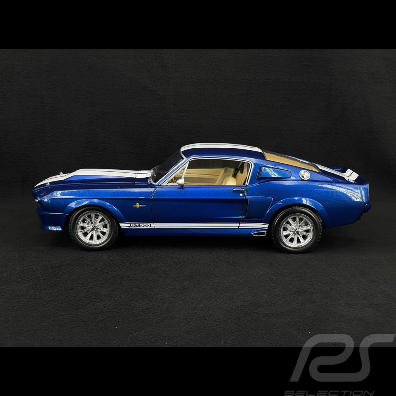 Ford Mustang Shelby GT500 Eleanor Coupé 1967 Bleu / Blanc 1/12 KK-Scale KKDC120174