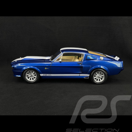Ford Mustang Shelby GT500 Eleanor Coupé 1967 Blau / Weiß 1/12 KK-Scale KKDC120174