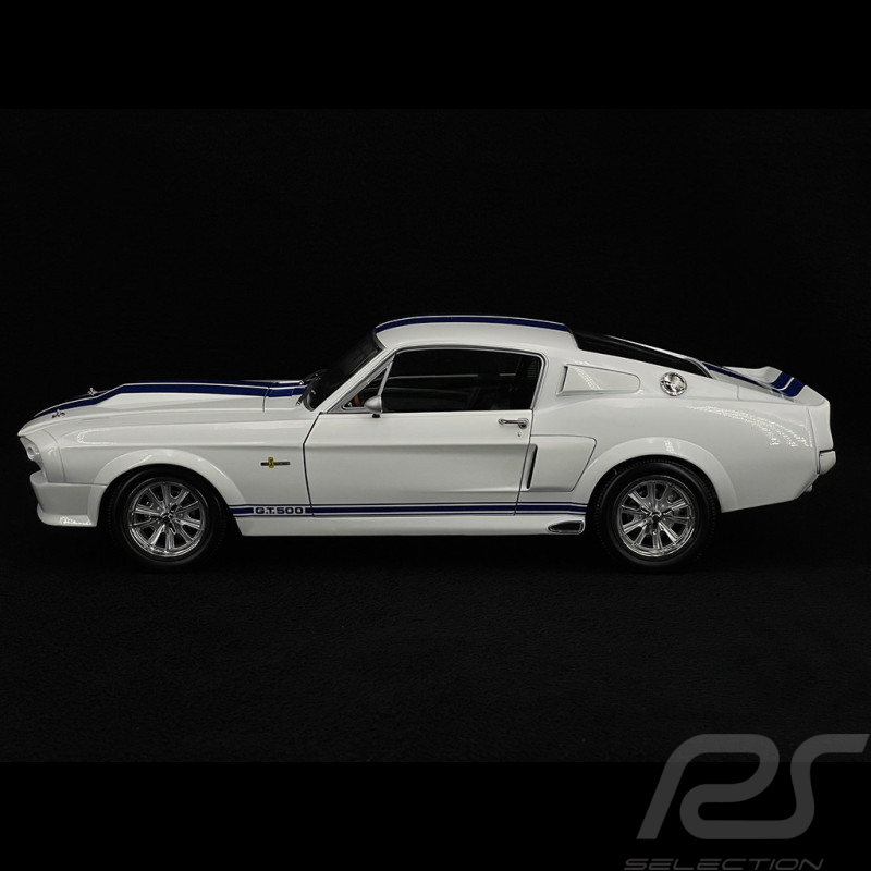 Ford Mustang Shelby GT500 Eleanor Coupe 1967 White / Blue 1/12 KK-Scale KKDC120172