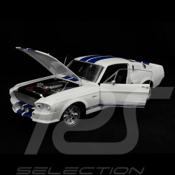 Ford Mustang Shelby GT500 Eleanor Coupé 1967 Blanc / Bleu 1/12 KK-Scale KKDC120172