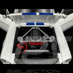 Ford Mustang Shelby GT500 Eleanor Coupé 1967 Blanc / Bleu 1/12 KK-Scale KKDC120172