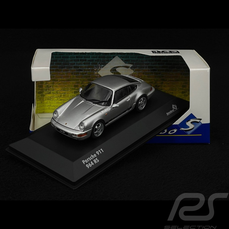 Porsche 911 RS Type 964 1994 Silver / Black Stripes 1/43 Solido S4312904