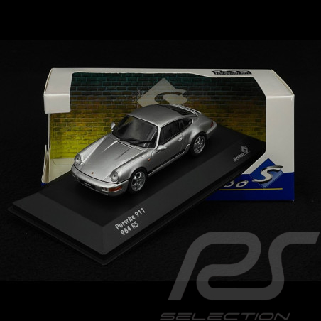 Porsche 911 RS Type 964 1994 Silver / Black Stripes 1/43 Solido S4312904