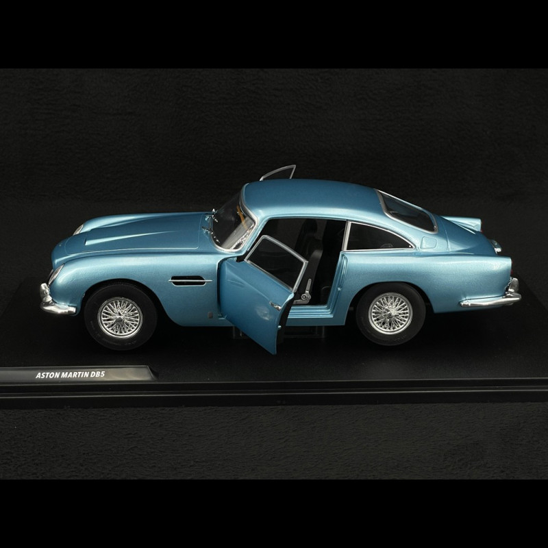 Miniature Aston Martin DB5 1964 Bleu Clair 1/18 Solido, Neuve