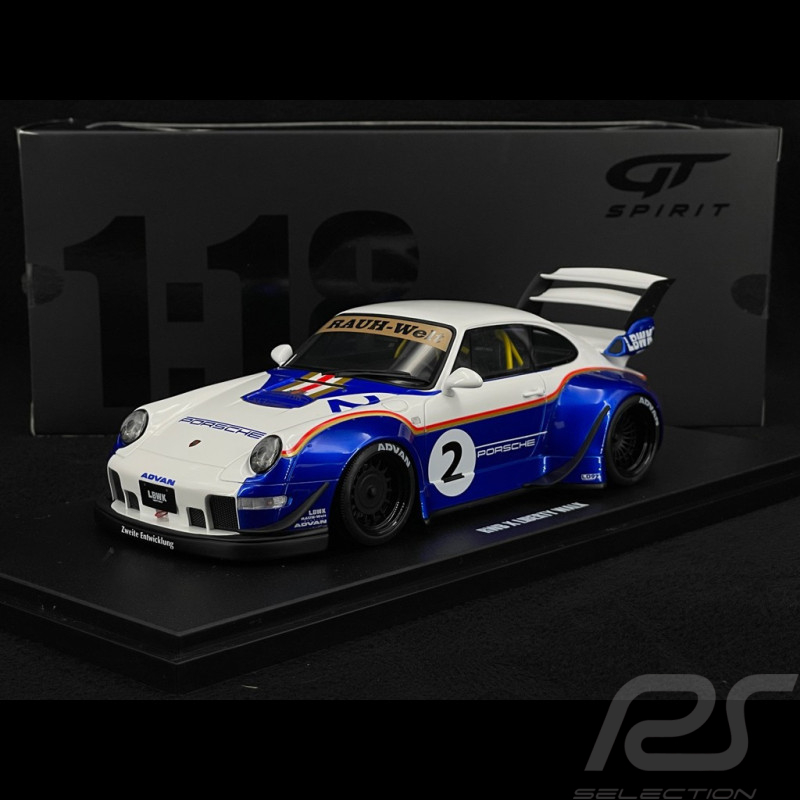 Porsche 911 RWB x Liberty Walk Type 993 2023 Blau / Weiß 1/18 GT Spirit GT530