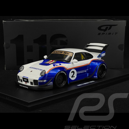 Porsche 911 RWB x Liberty Walk Type 993 2023 Blue / White 1/18 GT Spirit GT530