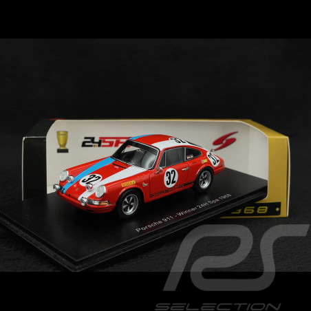 Porsche 911 n°32 Sieger 24h Spa 1968 1/43 Spark 43SPA1968