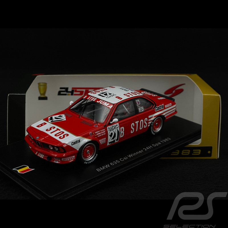 BMW 635 CSi n°21 Sieger 24h Spa 1983 1/43 Spark 43SPA1983