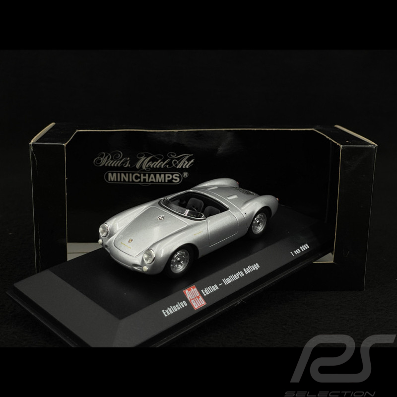 Porsche 550 Spyder silver Edition Auto Bild 1/43 Minichamps 433066034
