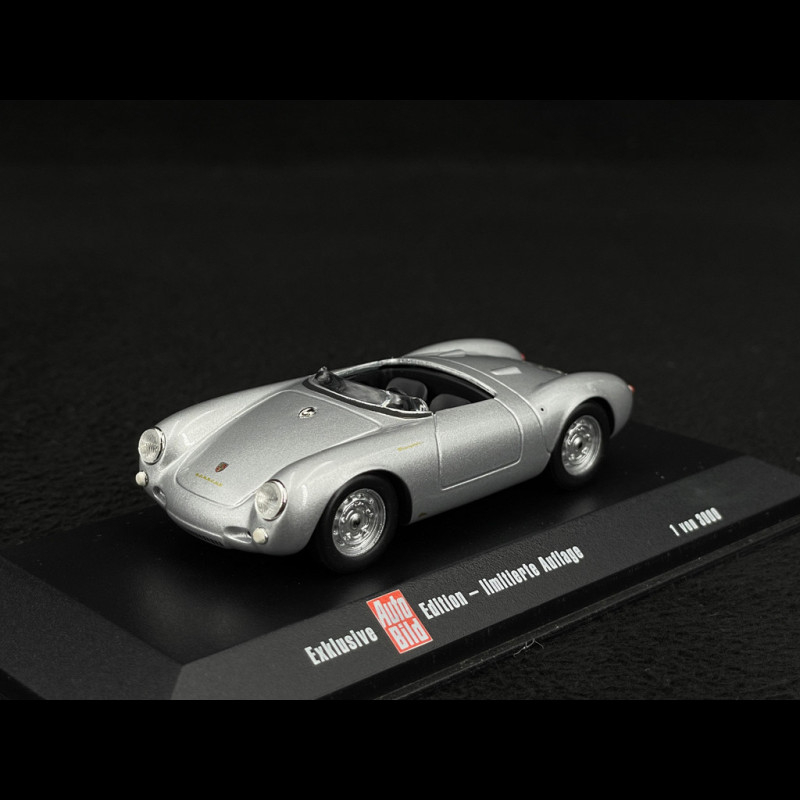 Porsche 550 Spyder silver Edition Auto Bild 1/43 Minichamps 433066034