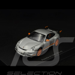 Porsche 911 GT3 RS Type 997 2007 Silver Grey 1/43 AutoArt 57914