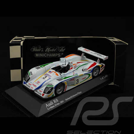 Audi R8 n° 3 24h Le Mans 2001 1/43 Minichamps 400010903