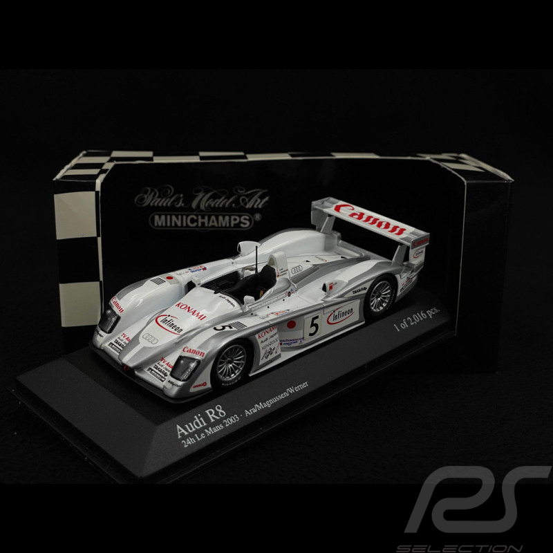 Audi R8 n° 5 2ème 24h Le Mans 2003 1/43 Minichamps 400031305