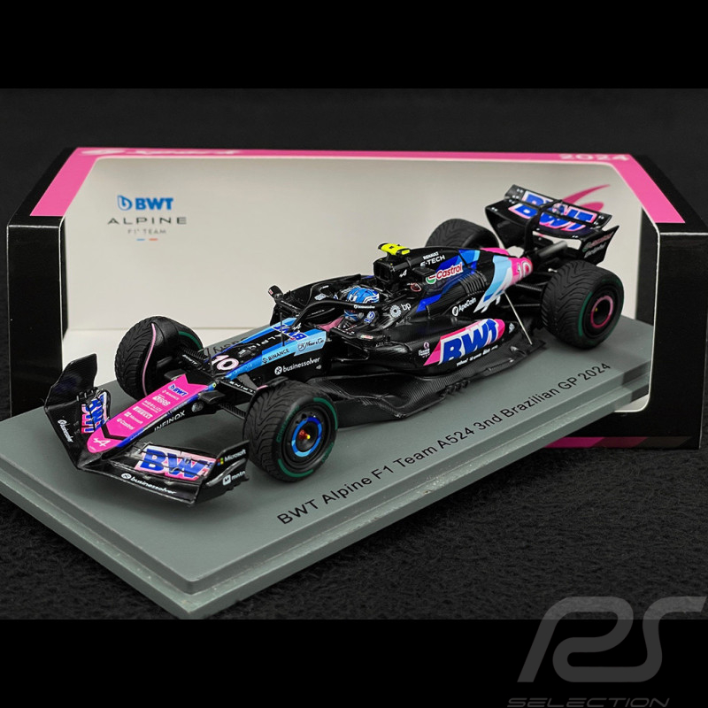 Pierre Gasly Alpine A524 BWT n°10 3ème GP Brésil 2024 F1 1/43 Spark S9552