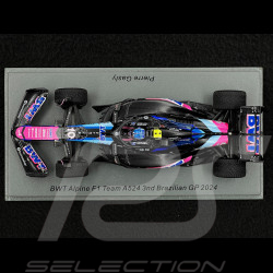 Pierre Gasly Alpine A524 BWT n°10 3. GP Brazil 2024 F1 1/43 Spark S9552
