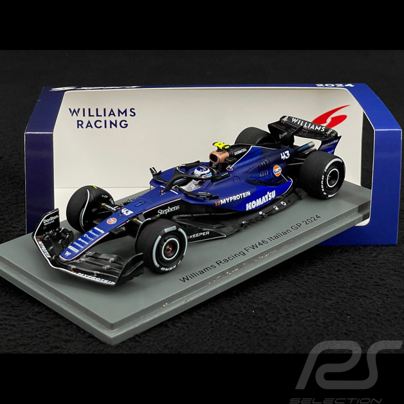 Franco Colapinto Williams Racing FW46 n°43 GP Italia 2024 Eerste GP F1 1/43 Spark S9564