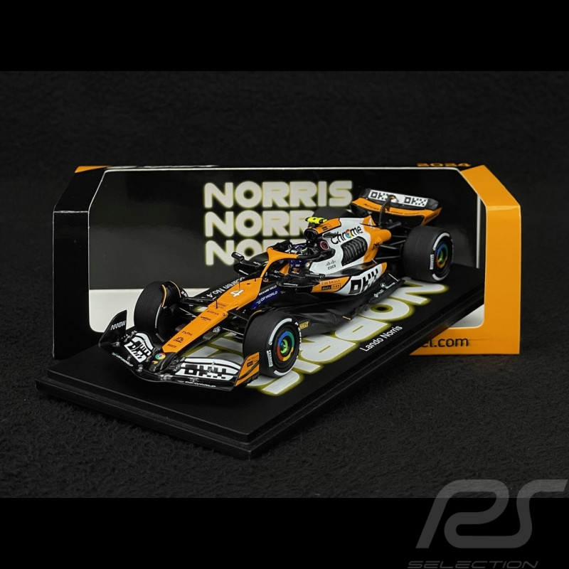 Lando Norris McLaren MCL38 n°4 Vainqueur GP Singapour 2024 F1 1/43 Spark S9561