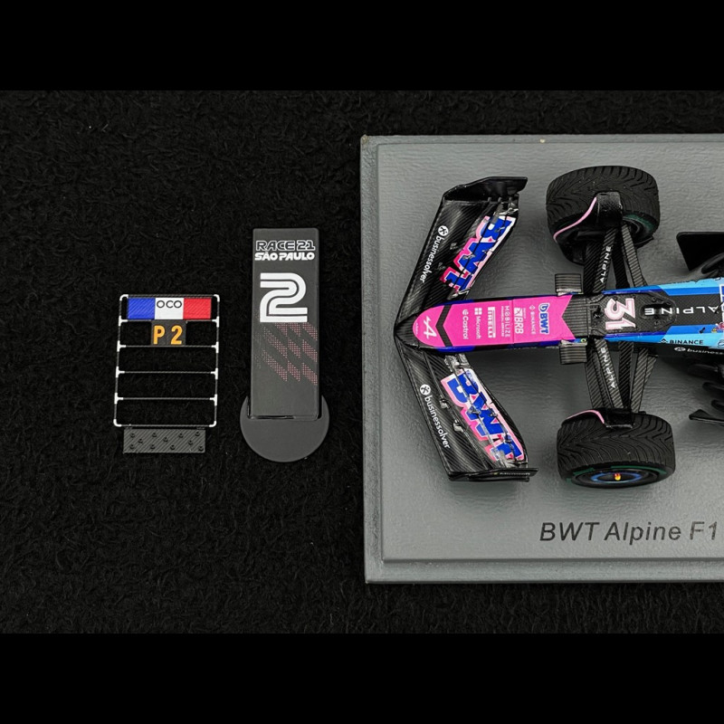 Bburago Formula 1 Alpine A524 In Scala 1/43, Auto Di Esteban Ocon #31, Colore Nero/rosa, Modello Da Collezione 12,5 Cm - 6