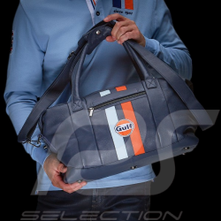 Sac Gulf Racing à Bandoulière en Cuir Silvertsone Bleu Marine GU252ACM02-100
