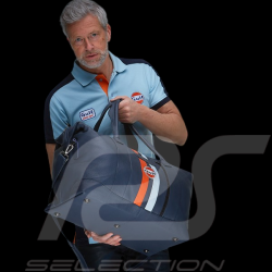 Gulf Travel Bag Racing in Leather Navy Blue GU252ACM01-100