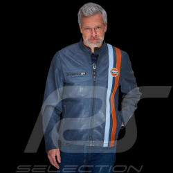 Gulf Lederjacke Roadmaster Marineblau GU252JAM05-100