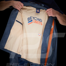 Gulf Lederjacke Roadmaster Marineblau GU252JAM05-100