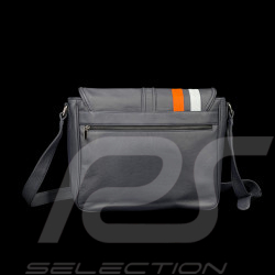 Gulf Umhängetasche Racing aus Leder Silvertsone Marineblau GU252ACM02-100