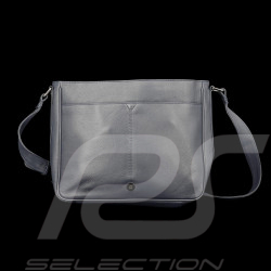 Gulf Shoulder Bag Racing in Leather Silvertsone Navy Blue GU252ACM02-100