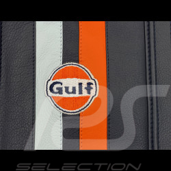 Gulf Umhängetasche Racing aus Leder Silvertsone Marineblau GU252ACM02-100