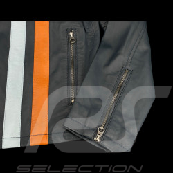 Veste en Cuir Gulf Roadmaster Bleu Marine GU252JAM05-100