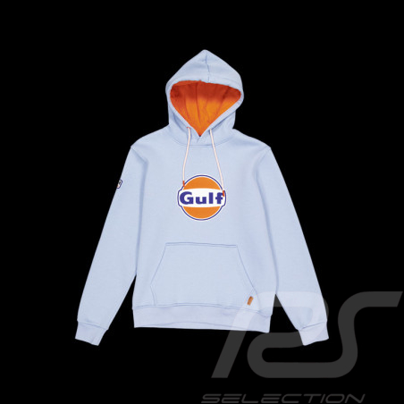 Gulf Sweatshirt Großes Logo Kapuzenpullover Gulf Blau GU252SSM05-125 - Unisex