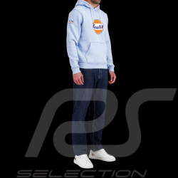 Sweat Gulf Logo Géant Hoodie à Capuche Bleu Gulf GU252SSM05-125 - Mixte