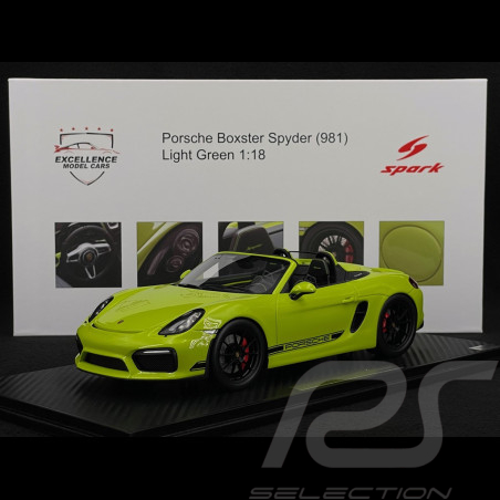Porsche Boxster Spyder Type 981 Kiwi 2016 RS Selection X Spark Lichtgrün 1/18 Spark 18RSF007