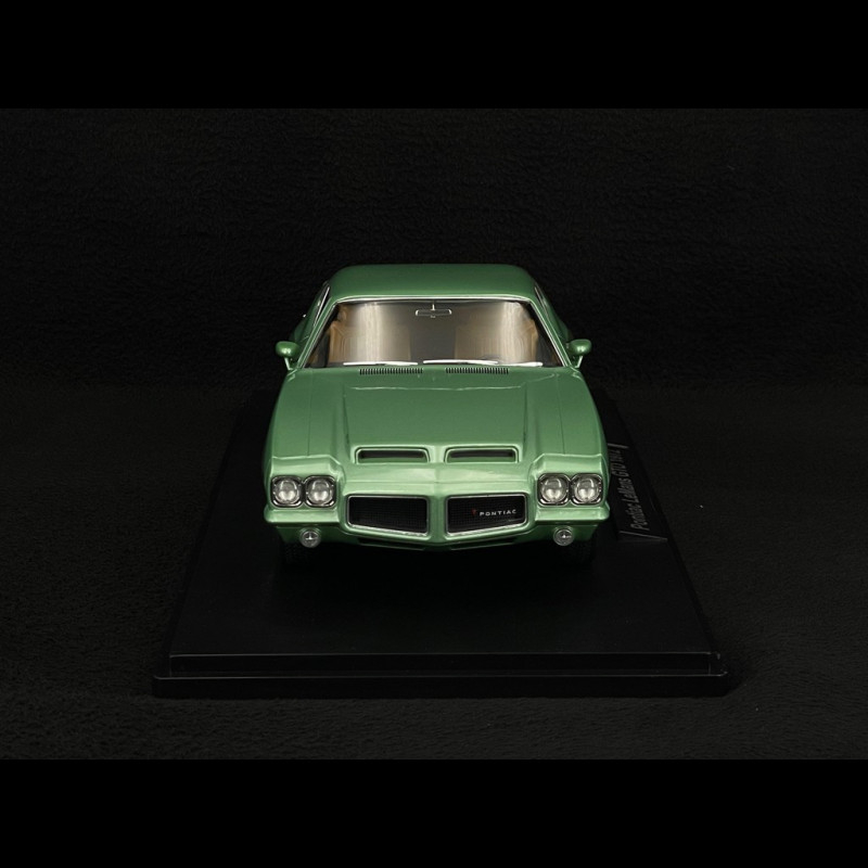 Voiture Miniature 1:18 Pontiac LeMans GTO 1972 Vert Métallisé - KK Scale - Modèle KKDC181355 - Neuf