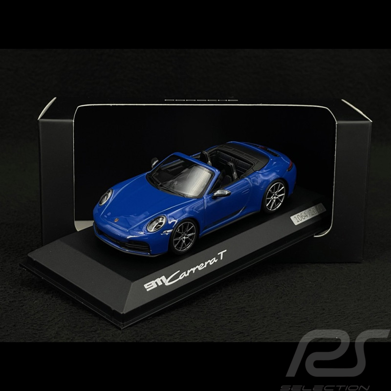 Porsche 911 Carrera T Cabriolet Type 992.2 2024 Lugano Blue 1/43 Spark WAP0200260SCPE