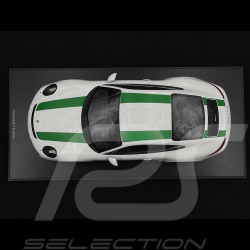 Porsche 911 R Type 991 2016 Blanc Pur Bandes Vertes 1/12 Schuco 450046900