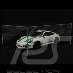Porsche 911 R Type 991 2016 Blanc Pur Bandes Vertes 1/12 Schuco 450046900