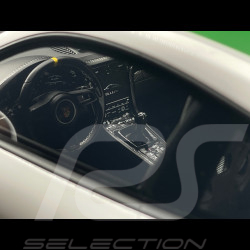 Porsche 911 R Type 991 2016 Pure White with Green Stripes 1/12 Schuco 450046900