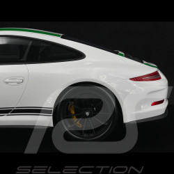 Porsche 911 R Type 991 2016 Blanc Pur Bandes Vertes 1/12 Schuco 450046900