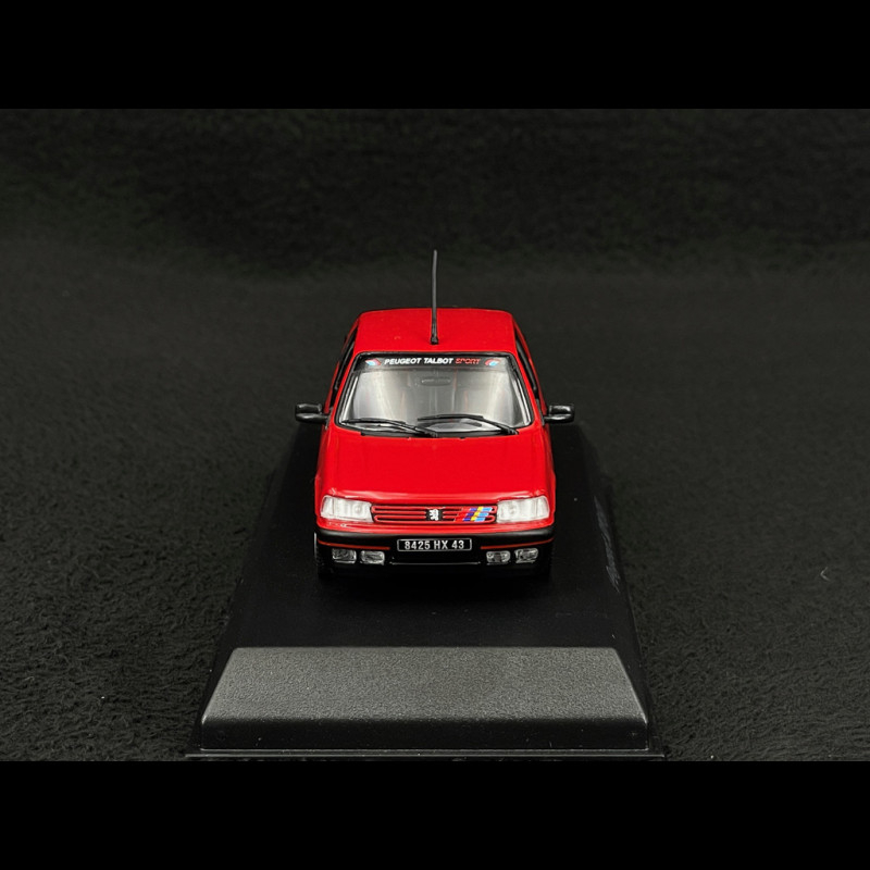PEUGEOT 309 1987 GTi RED LES PEUGEOT 1:43 NOREV HACHETTE CAJA NO
