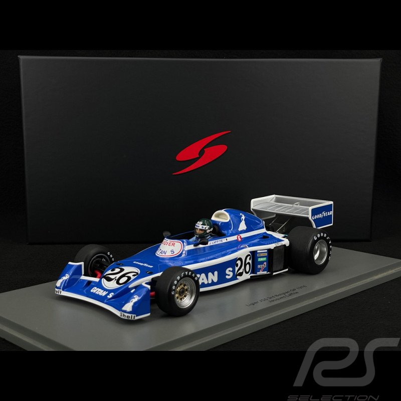 Jacques Laffite Ligier JS5 n° 26 3ème GP Belgique F1 1976 1/18 Spark 18S711