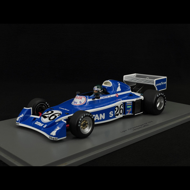 Jacques Laffite Ligier JS5 n° 26 3rd Belgian GP F1 1976 1/18 Spark
