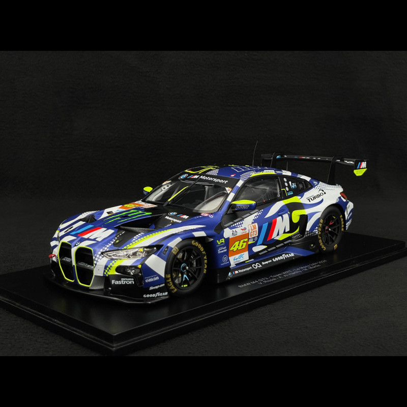 Valentino Rossi BMW M4 GT3 n° 46 24h Le mans 2024 1/18 Spark 18S669