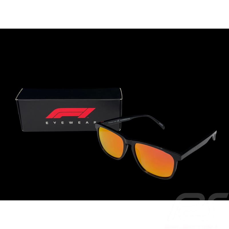 Formula 1 Sunglasses Black Orange Polarised Lenses F1TRS001