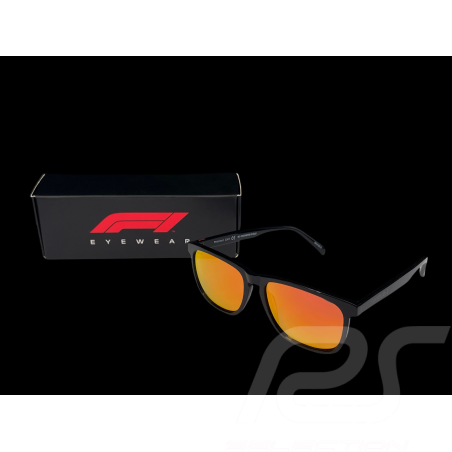 Formula 1 Sunglasses Black Orange Polarised Lenses F1TRS001
