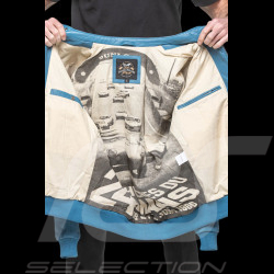 24h le Mans Leather Jacket Pierre Blue Maillard 27928-9922 - men