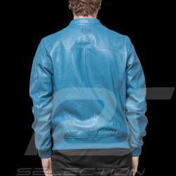 24h le Mans Leather Jacket Pierre Blue Maillard 27928-9922 - men