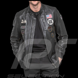24h le Mans Leather Jacket Pierre Black 27928-1504 - men